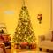 Costway 7ft. Artificial Christmas Tree, Warm White LED Lights
